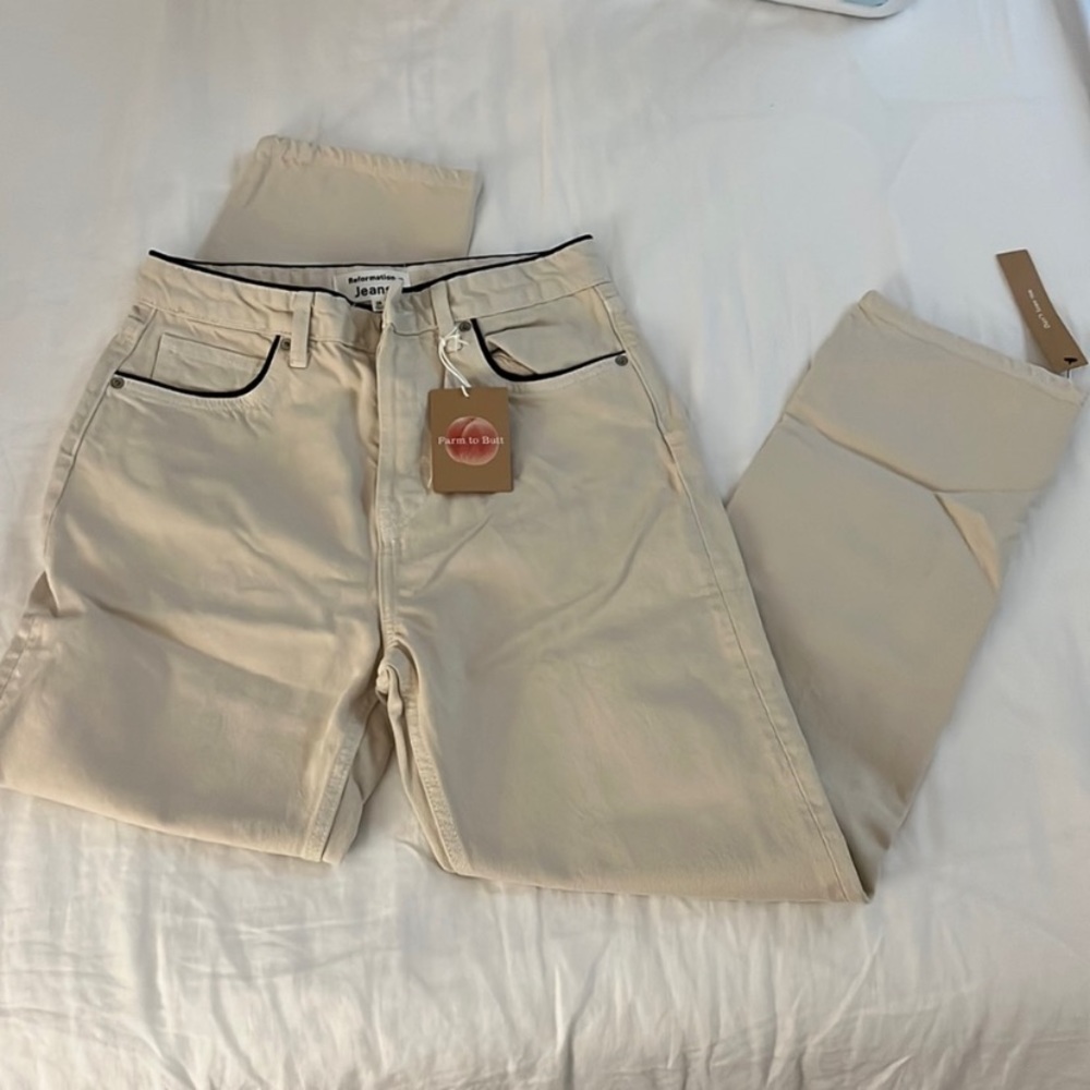 Reformation Cynthia High Rise Straight Jeans - Picture 4 of 6